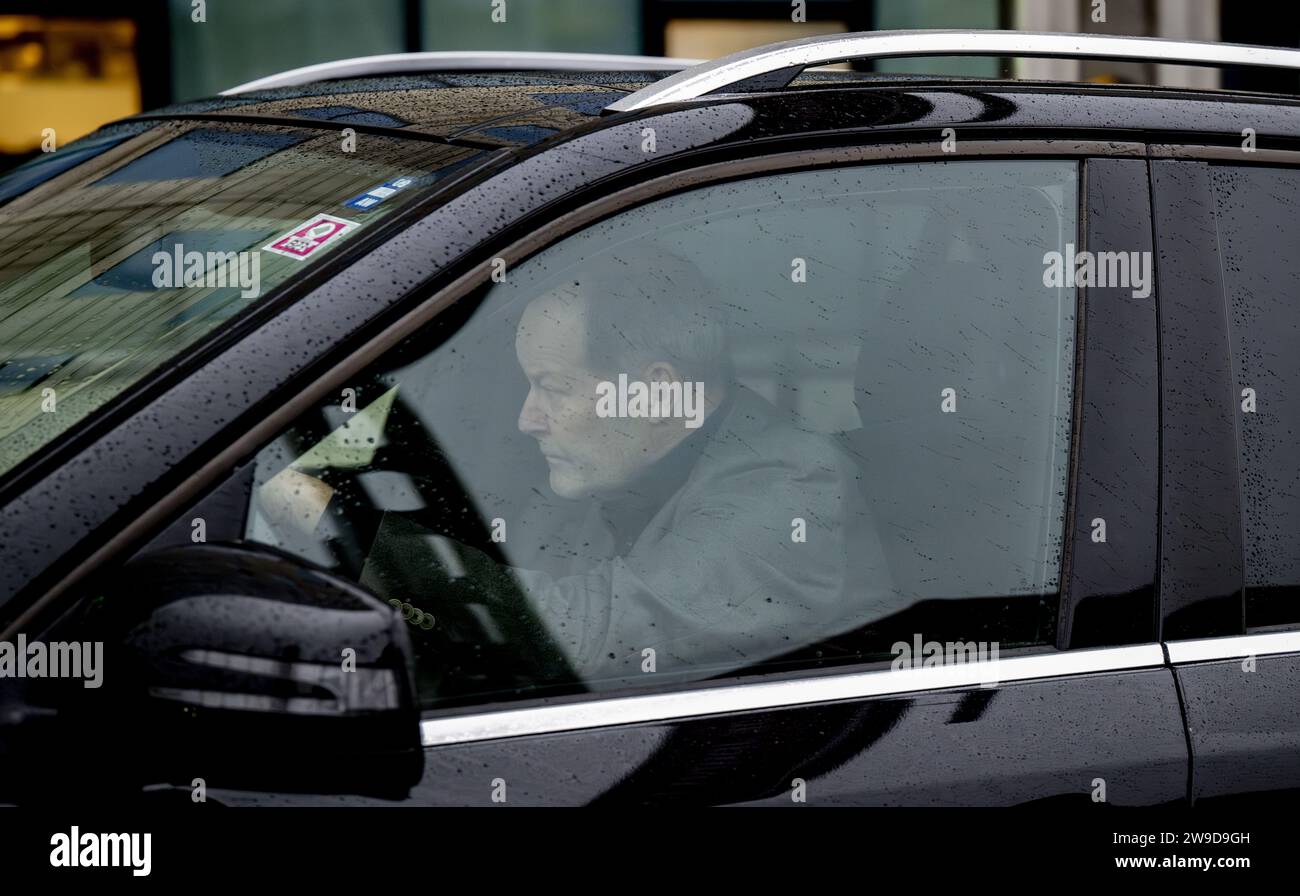 AMSTERDAM - Danny Blind arrives at the Johan Cruijff ArenA for an extraordinary meeting for shareholders in which he is nominated as a technical man on the supervisory board. Blind previously said goodbye to the Ajax supervisory board when he was able to assist national coach Louis van Gaal with the Dutch national team. He decided not to return after the World Cup in Qatar. ANP ROBIN UTRECHT Stock Photo