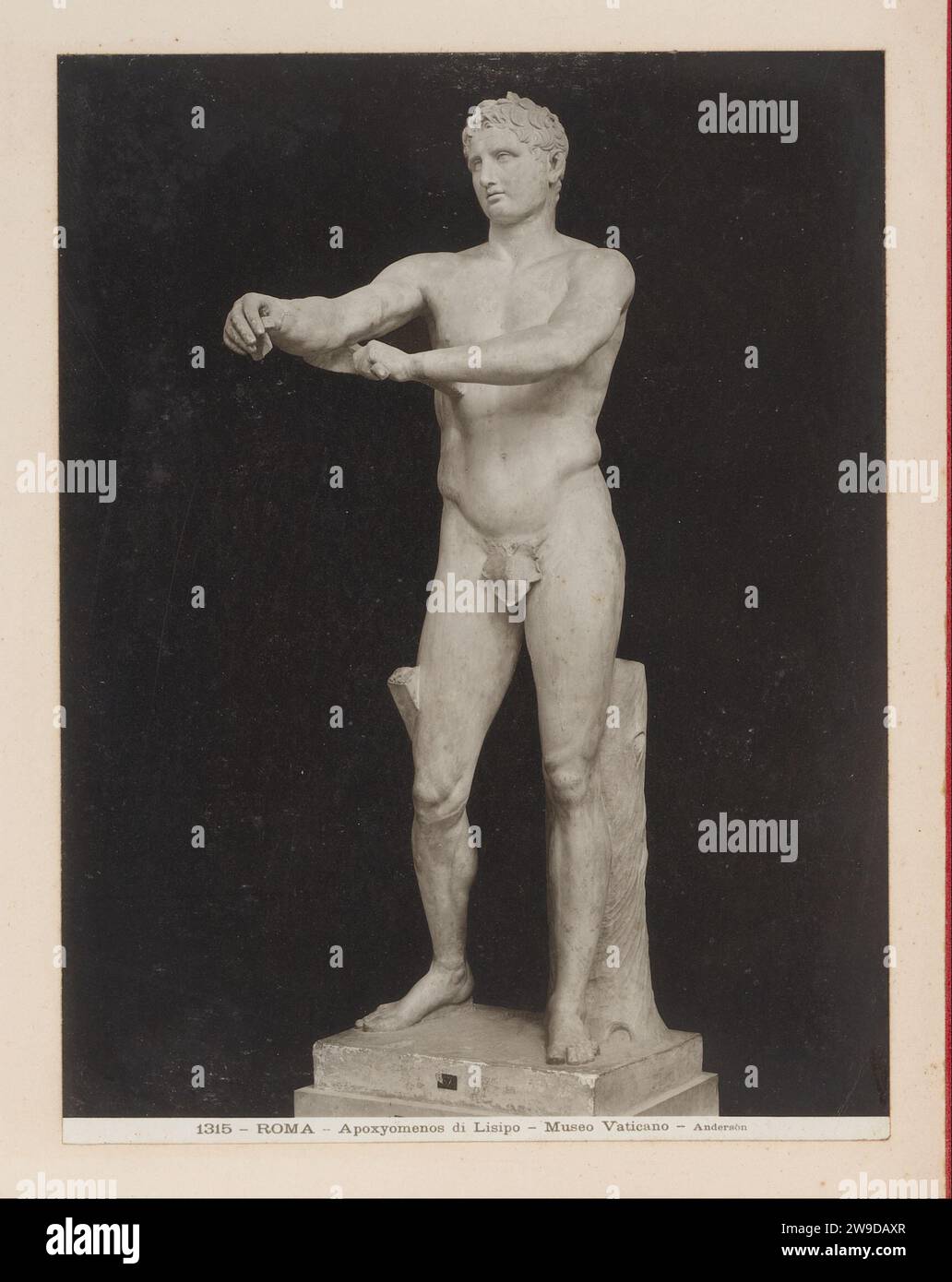 Sculpture of Apoxyomenos by Lysippus (copy), Vatican, James Anderson ...