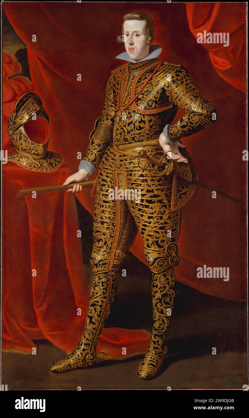 Philip IV (16051665) in Parade Armor 1945 by Gaspar de Crayer Stock Photo