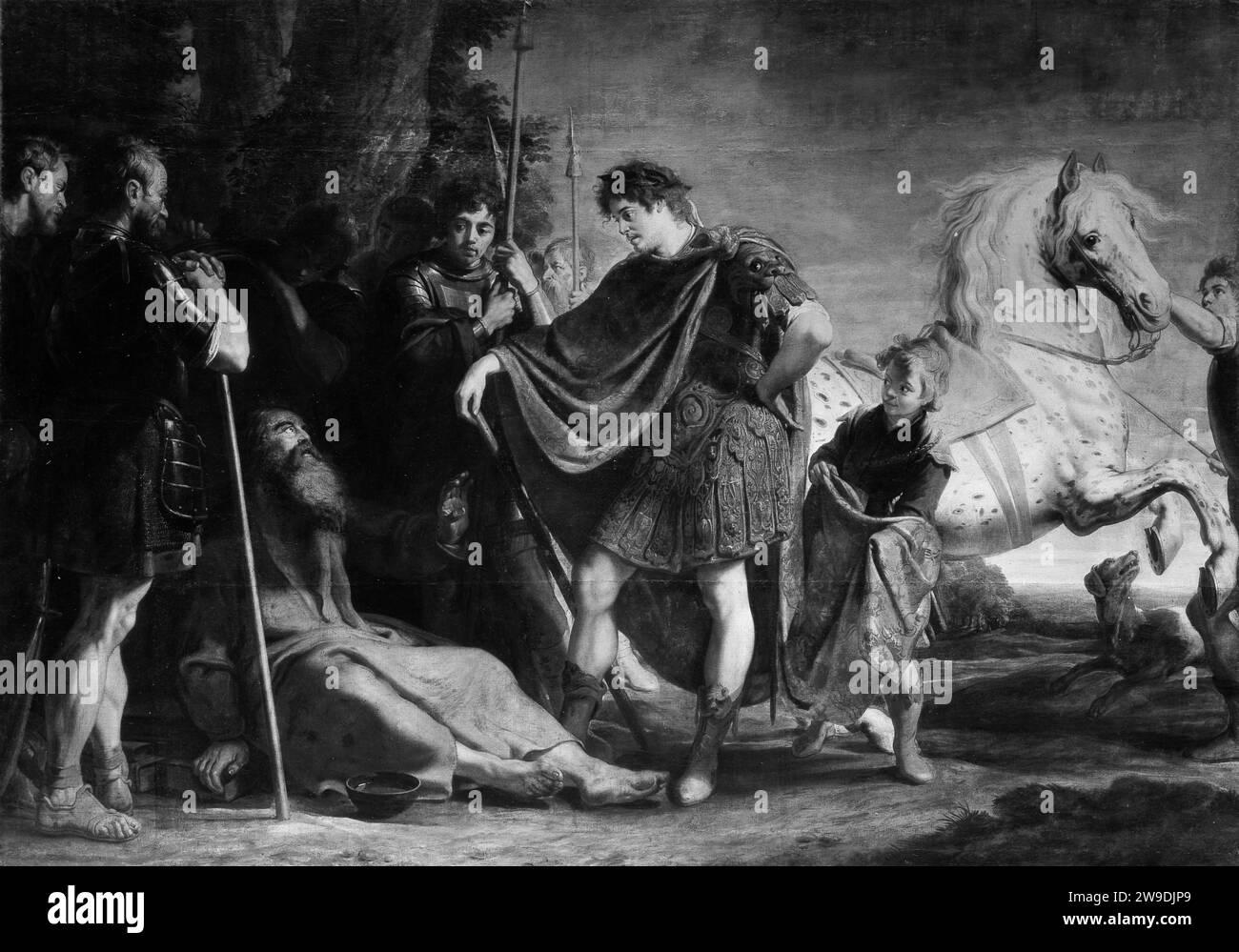 The Meeting of Alexander the Great and Diogenes 1871 by Gaspar de Crayer Stock Photo
