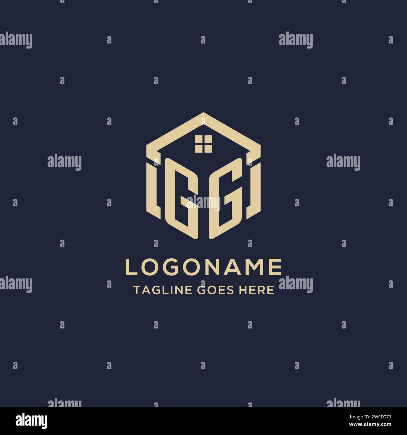 Gg real estate logo hires stock photography and images Alamy