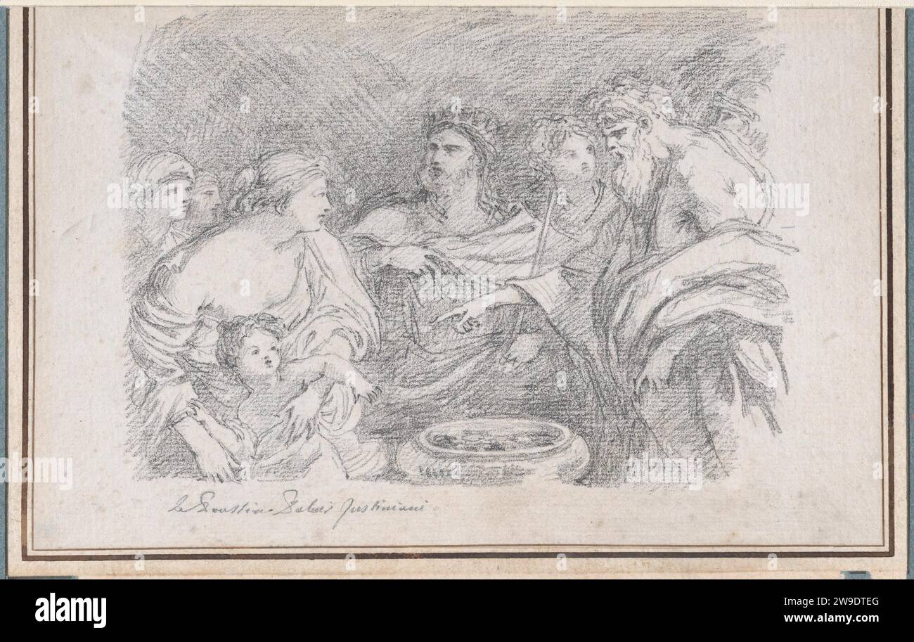 The Infant Moses before Pharaoh, after Giovanni Battista Ruggieri 1961 ...