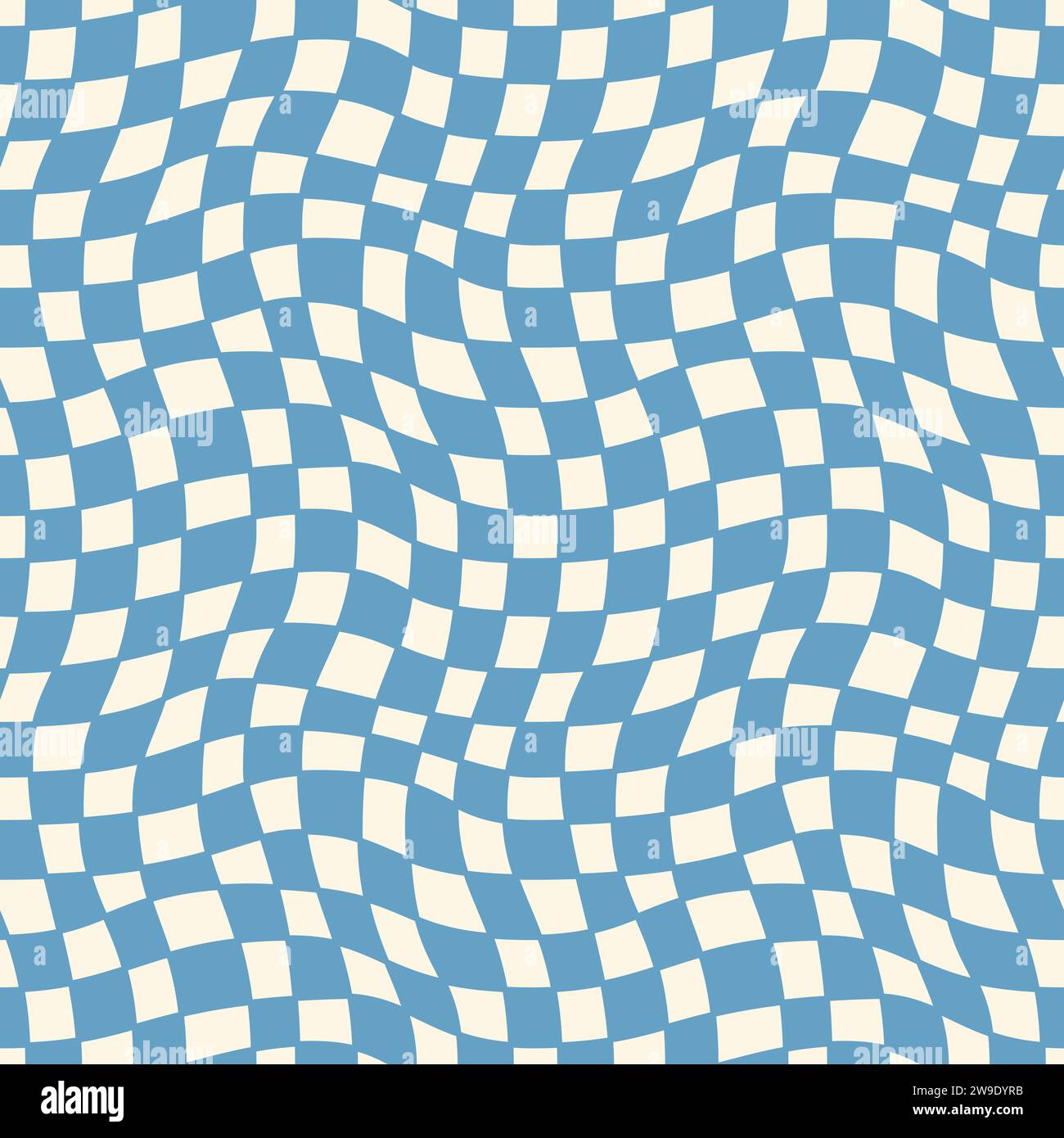 Seamless geometric pattern. Waves and circles in black and white. Vector illustration Stock Vector