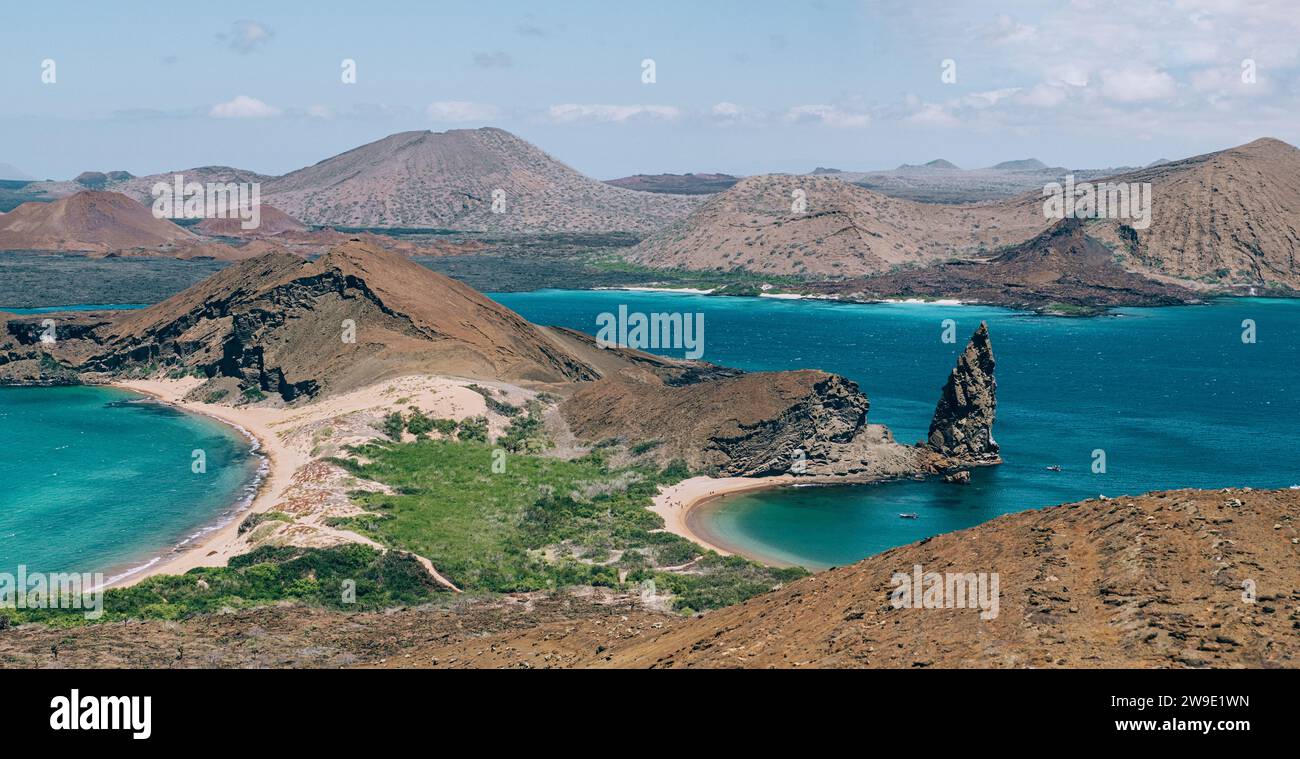 Pinacle Rack Pinnacle rock vista at Bartolome Island, Galapagos Island Stock Photo ...