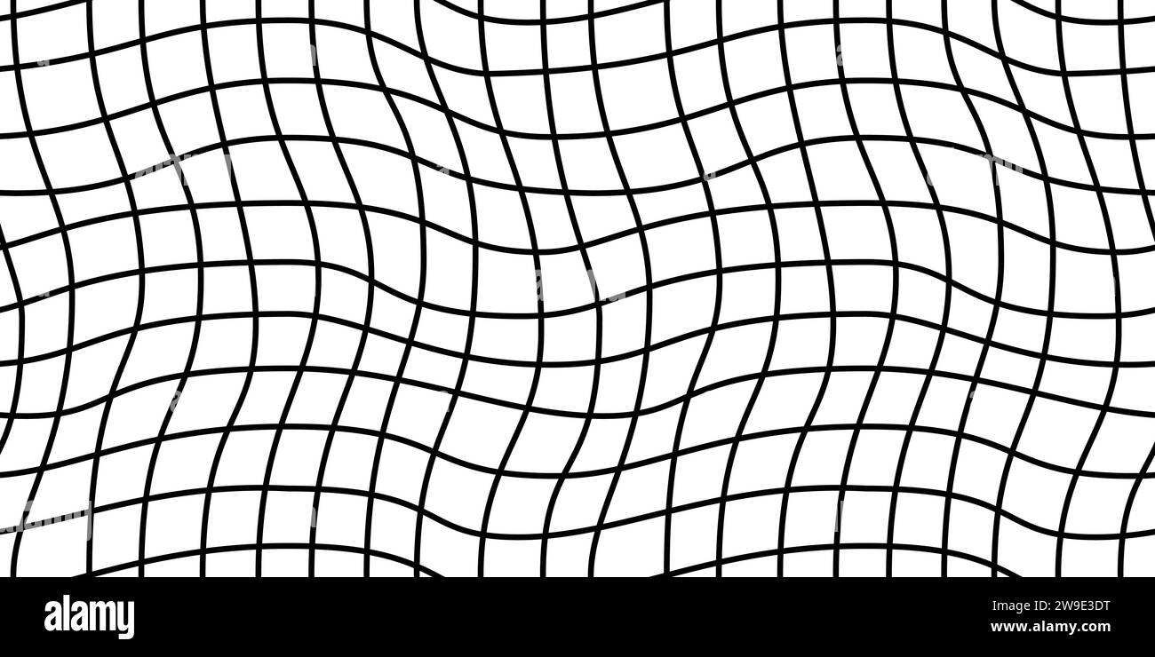 Seamless geometric pattern with woven and distorted checkers that ...