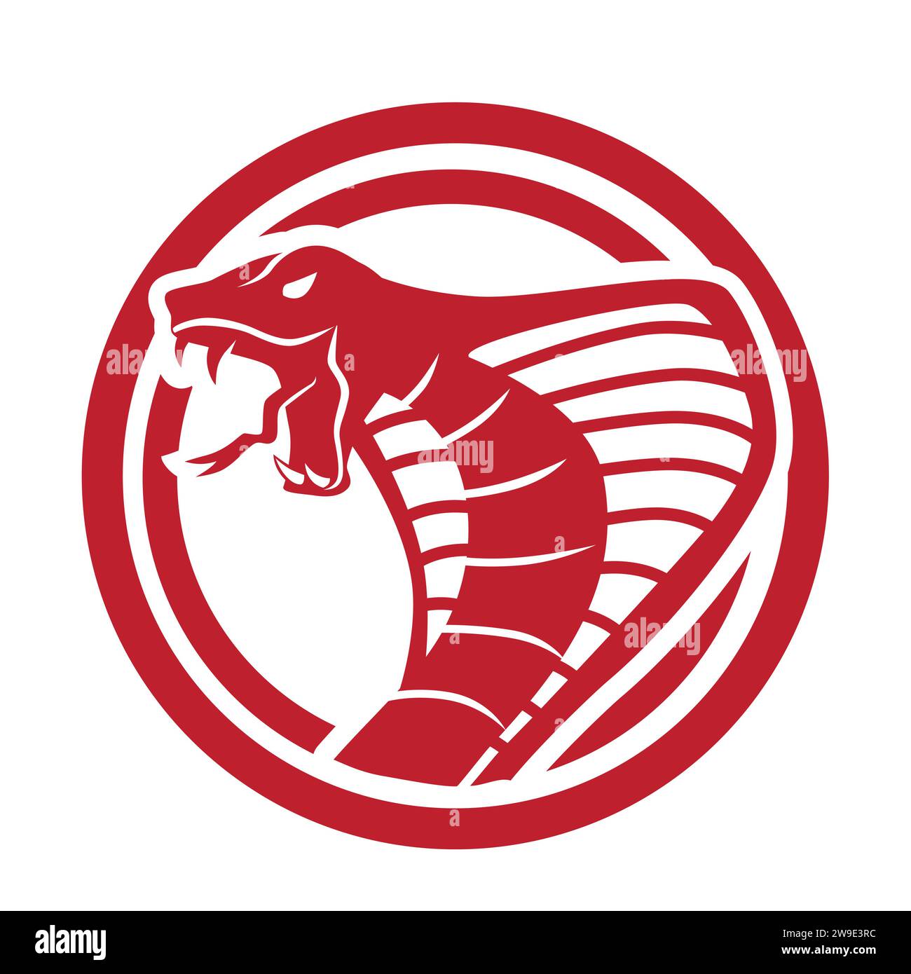 cobra-stamp-simple-circle-logo-design-stock-vector-image-art-alamy