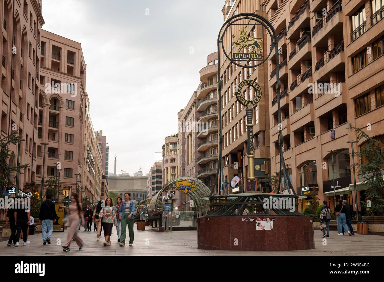 Northern Avenue shopping street, Yerevan, Armenia Stock Photo Alamy