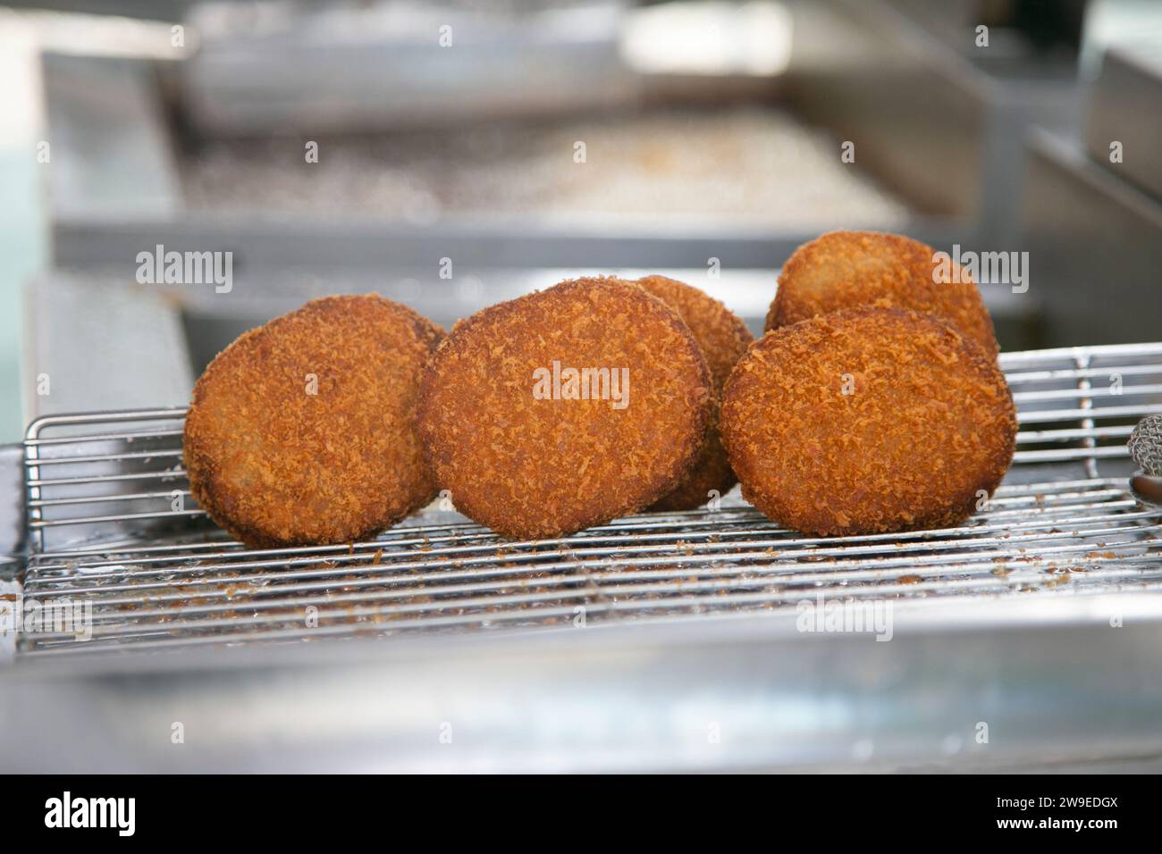 Japanese croquette called korokke in Yanaka street food market Stock Photo Alamy