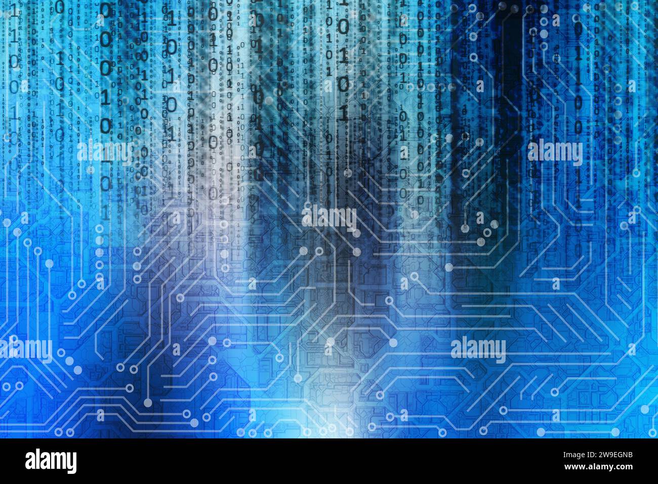 abstract binary digits and computer board background Stock Photo - Alamy