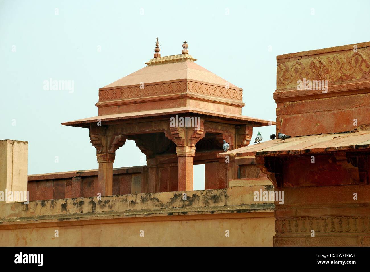 Jodhabai Palace & surroundings, a UNESCO World Heritage Site located at Fatehpur Sikri, Uttar Pradesh, India Stock Photo