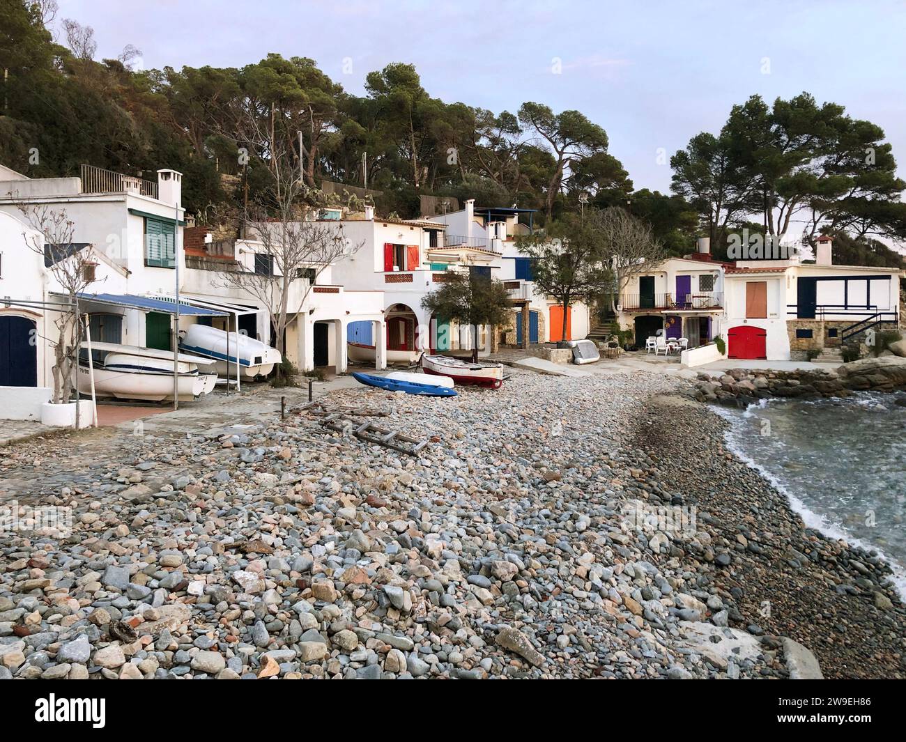 Cala Salguer. Costa Brava travel destination. Traditional mediterranean village. Spain Stock Photo