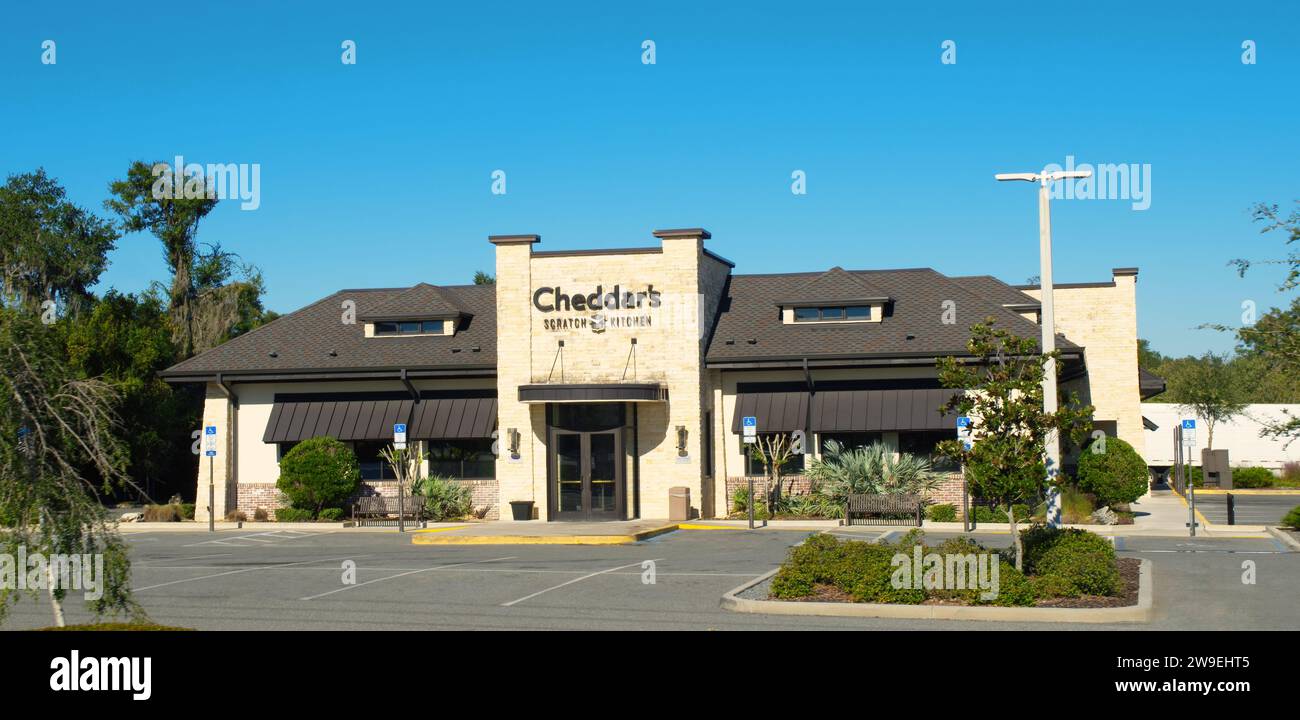 Ocala, Florida USA November 2023 Cheddars scratch kitchen is famous for