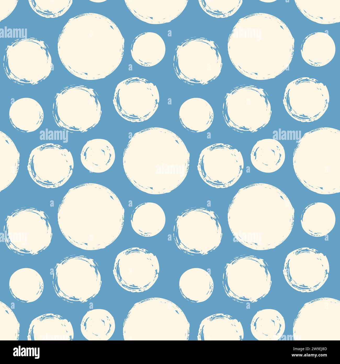 Seamless pattern with hand painted ink circles. Graphic design element ...
