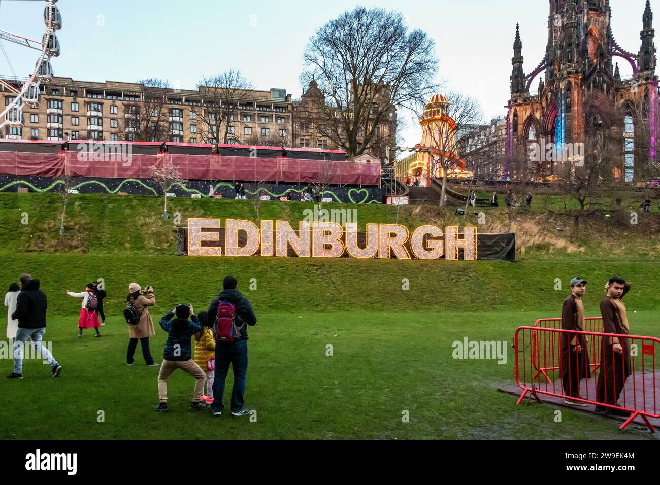 Edinburgh, UK. 26th Dec, 2023. People enjoy the Edinburgh Winter Festival between Christmas and Hogmanay. Credit: Thomas Faull/Alamy Live News Stock Photo