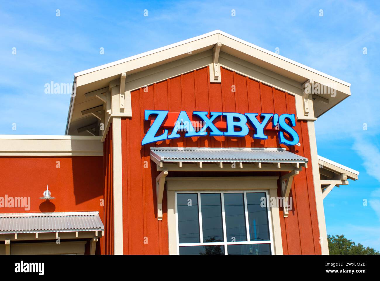 OCALA, FLORIDA USA OCTOBER 22, 2023 Zaxby's is a chain of fast food