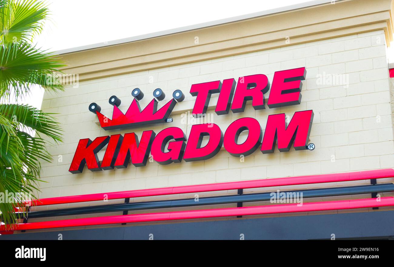 Ocala, Florida November 16, 2023 Tire Kingdom service center multi