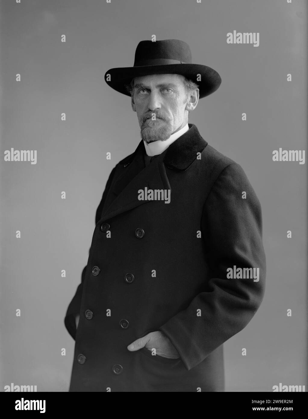 A portrait of Robert Kajanus. Year: 1912. By: Carl Klein. Place: Helsinki. Stock Photo