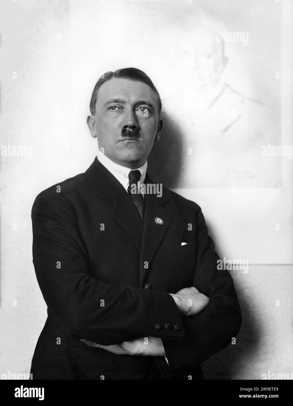 Portrait of Adolf Hitler. Circa 1921. Stock Photo
