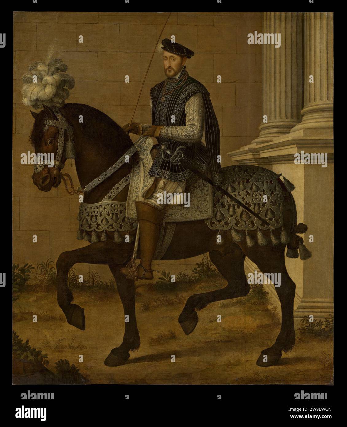 Henry II (15191559), King of France 1945 by Francois Clouet Stock Photo