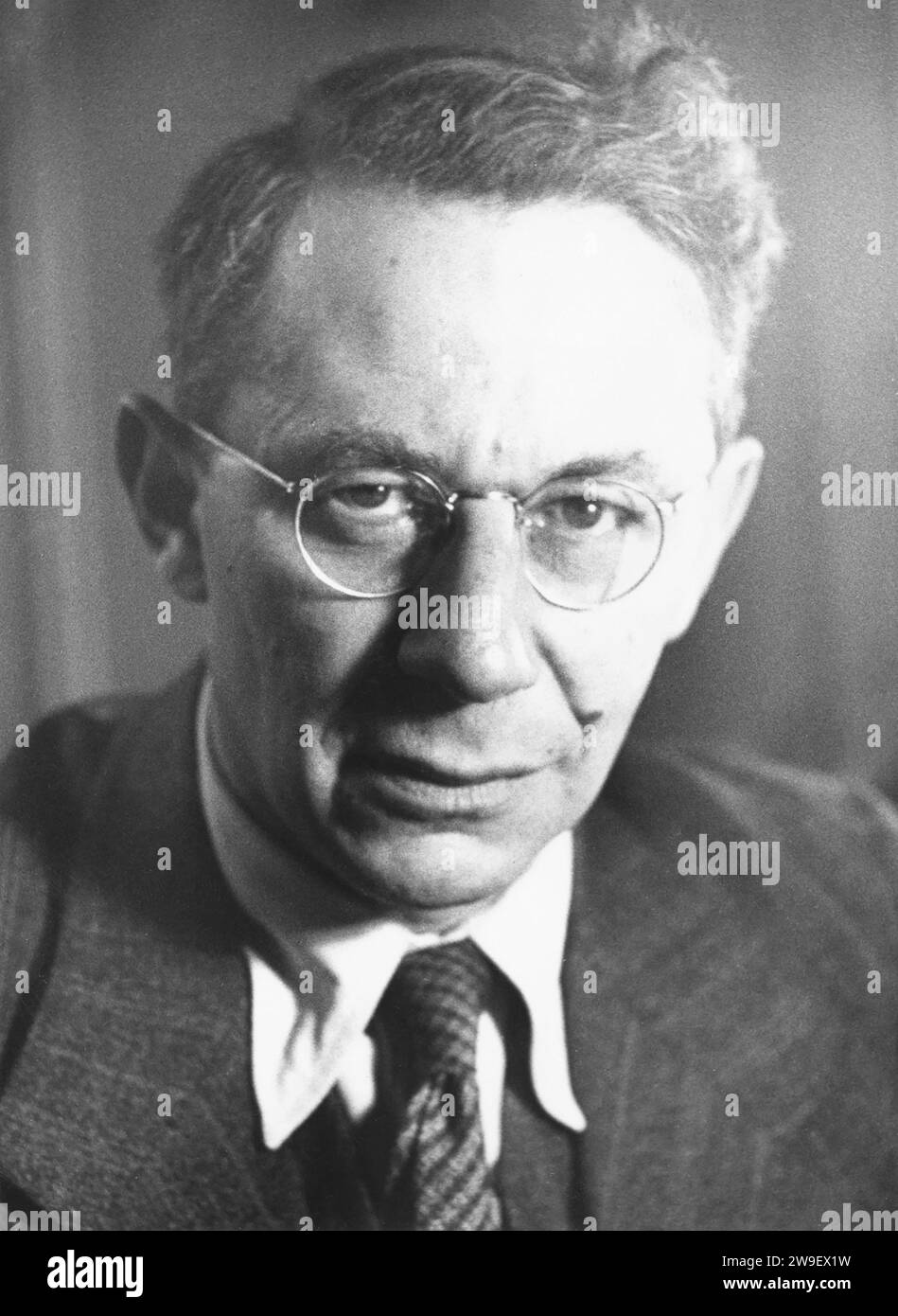 Portrait of Thadeus Reichstein. Circa 1937. Stock Photo