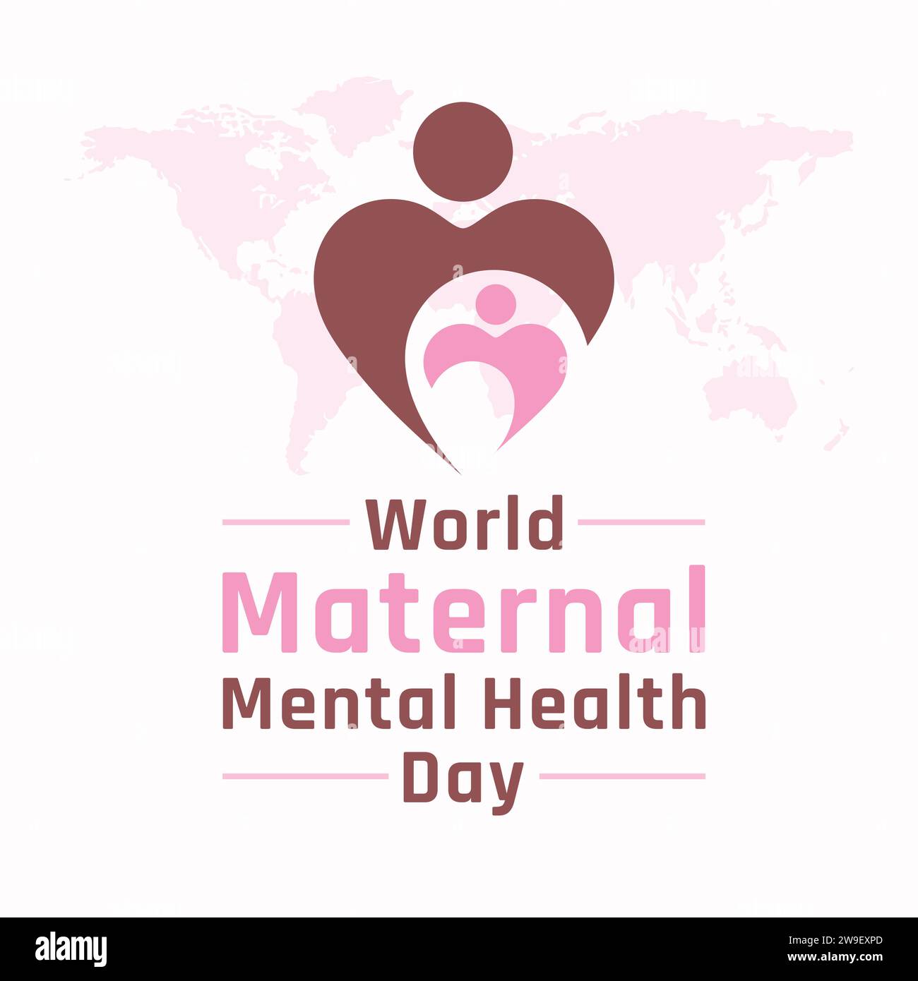 World maternal mental health day. Health awareness day concept for