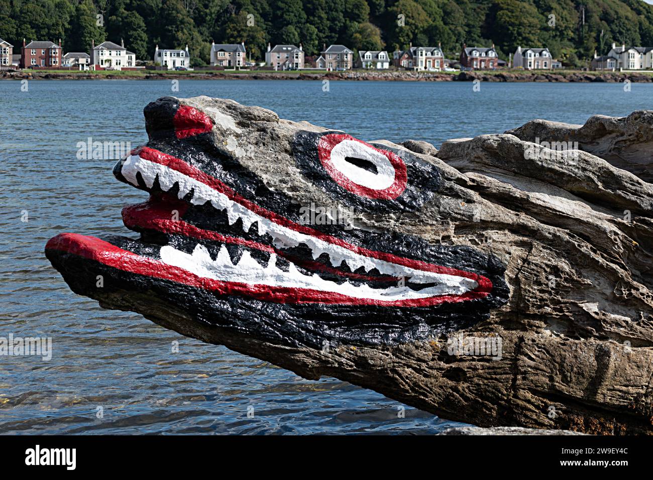 Crocodile Rock, Millport, Great Cumbrae, Scotland Stock Photo