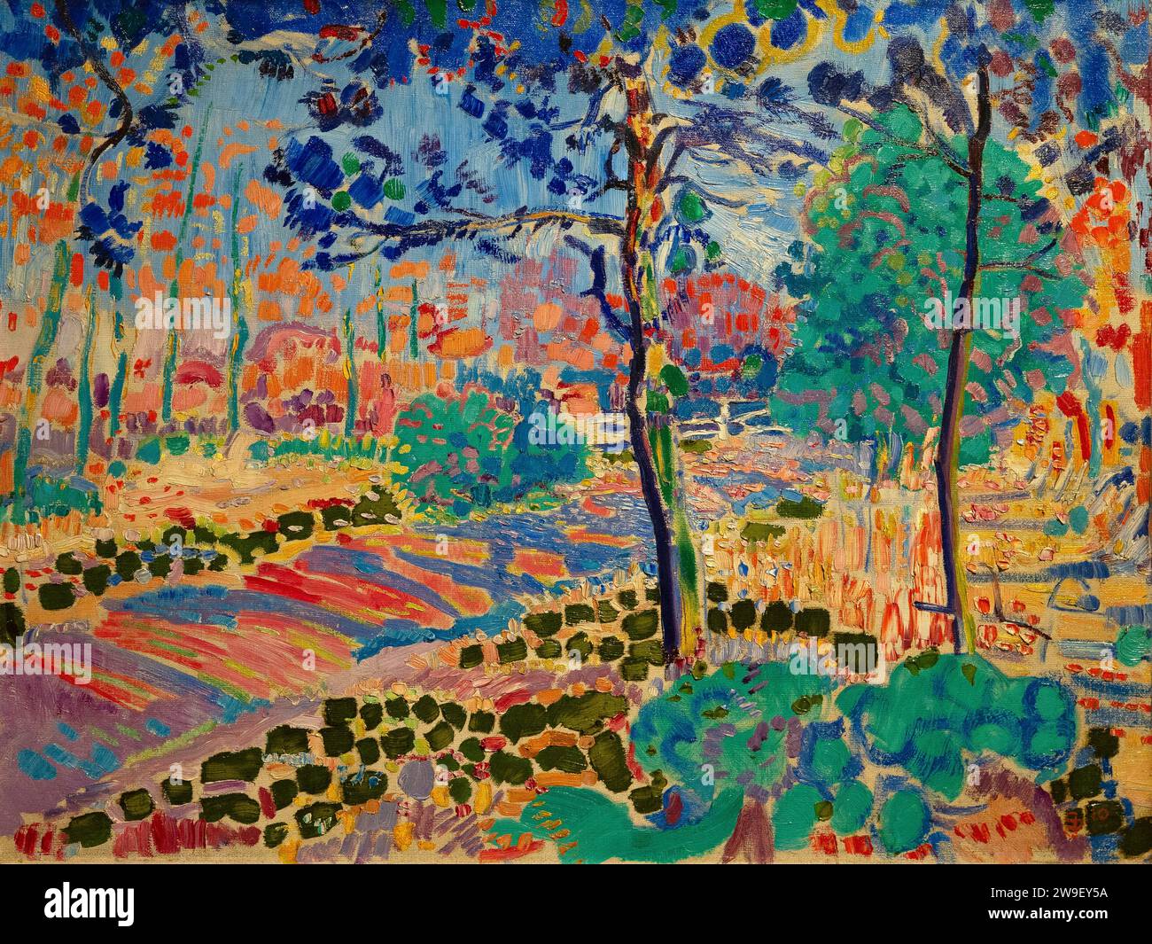 Path Through the Woods, Jan Sluijters, 1910, Stock Photo