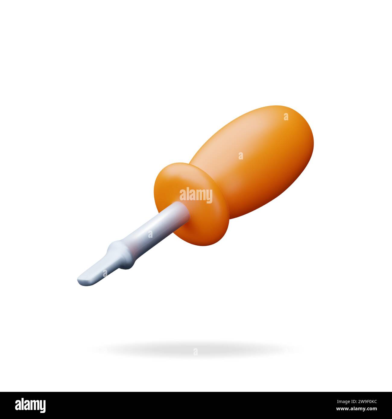 3d Screwdriver Tool Isolated Stock Vector