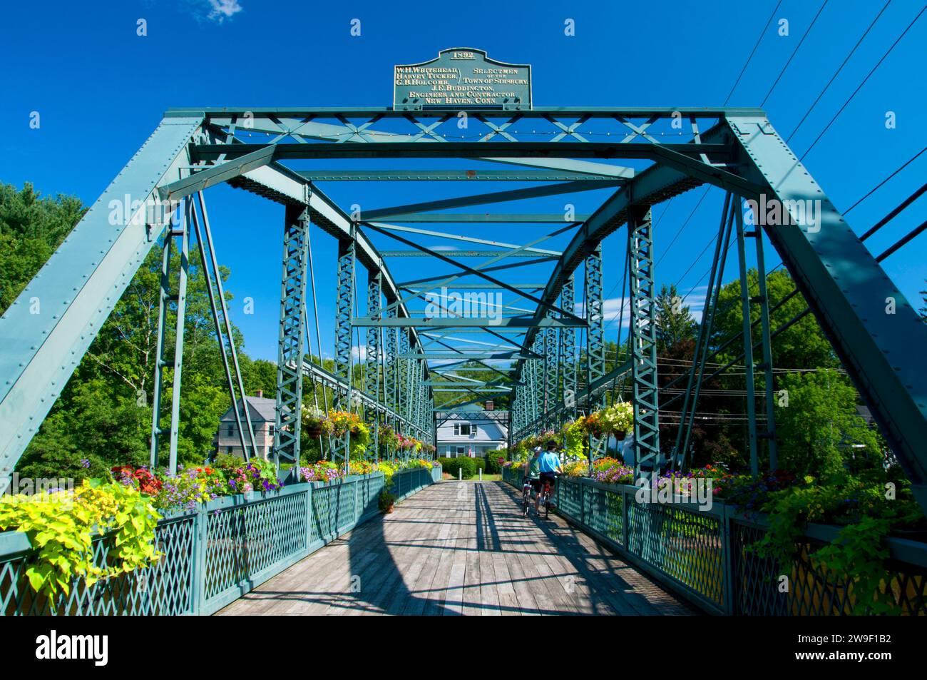 Old Drake Hill Flower Bridge, Simsbury, Connecticut Stock Photo Alamy