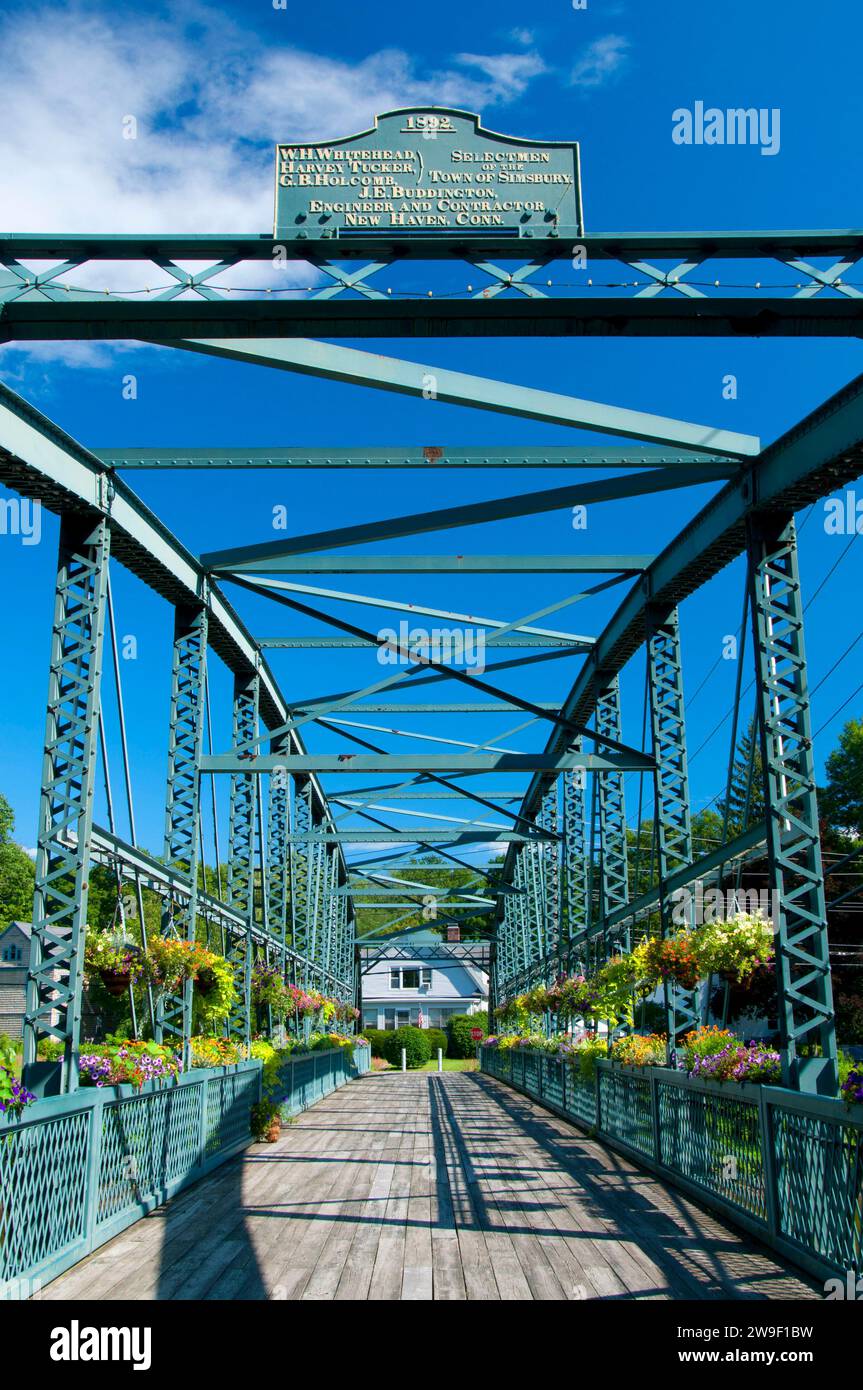 Old Drake Hill Flower Bridge, Simsbury, Connecticut Stock Photo Alamy