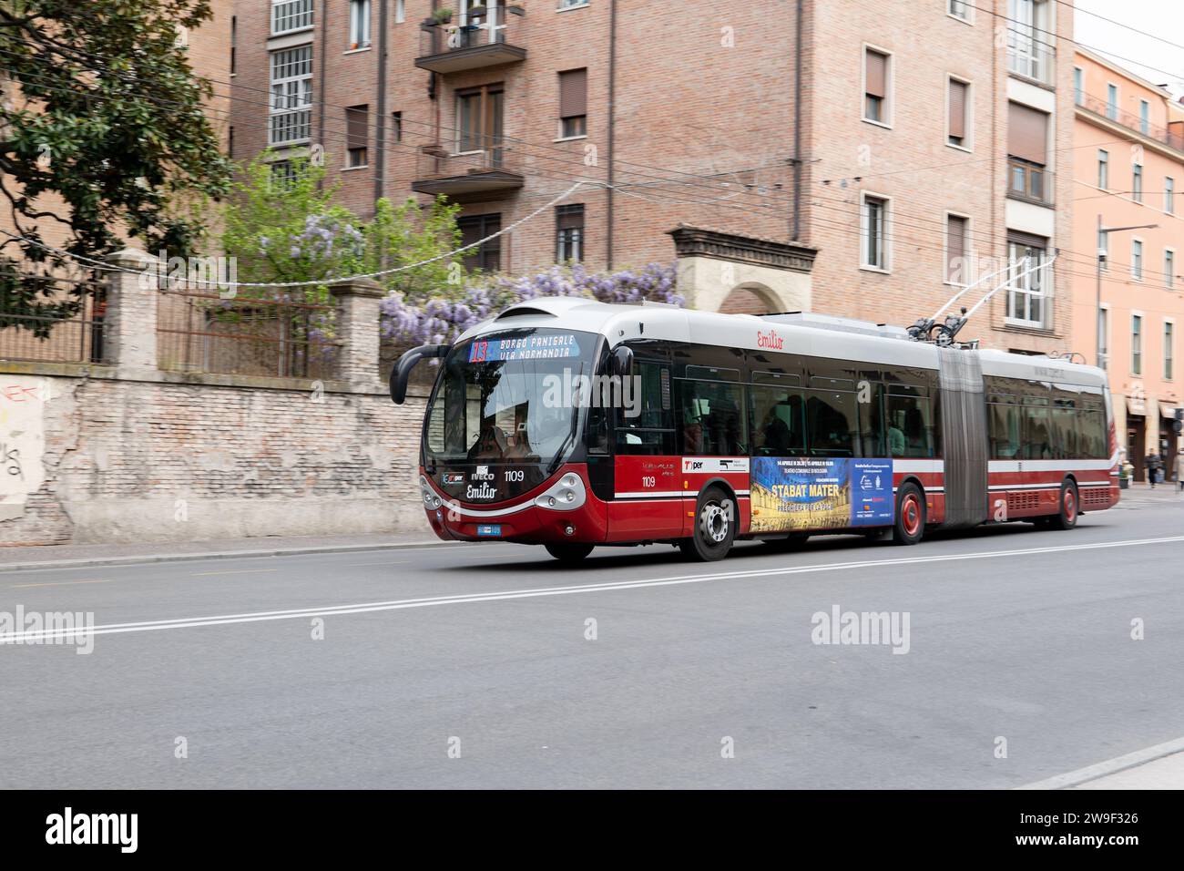 BOLOGNA, ITALY APRIL 20, 2022 Iveco Crealis Neo 18 Emilio