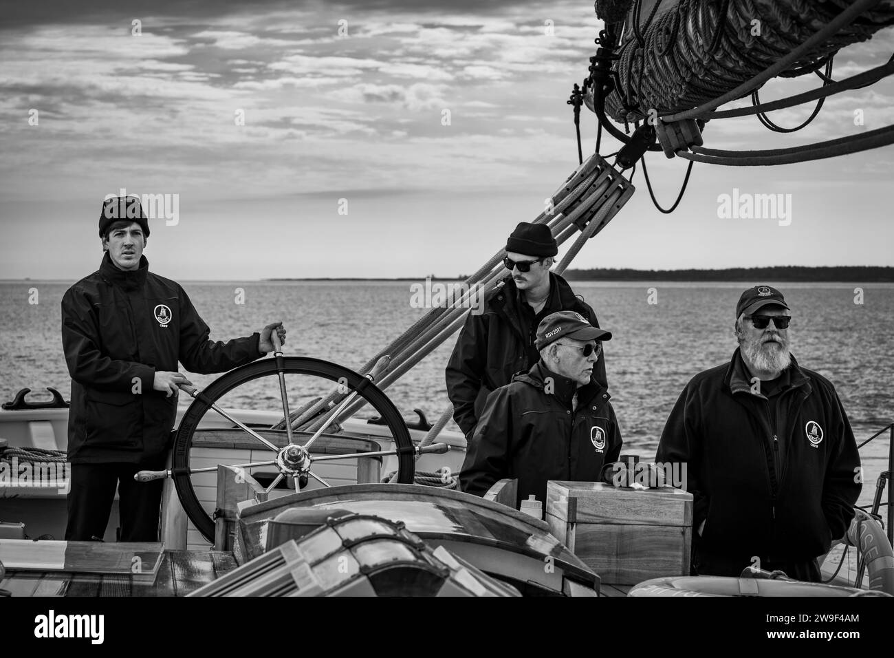 Captain Phil Watson leads his crew from the helm station onboard the