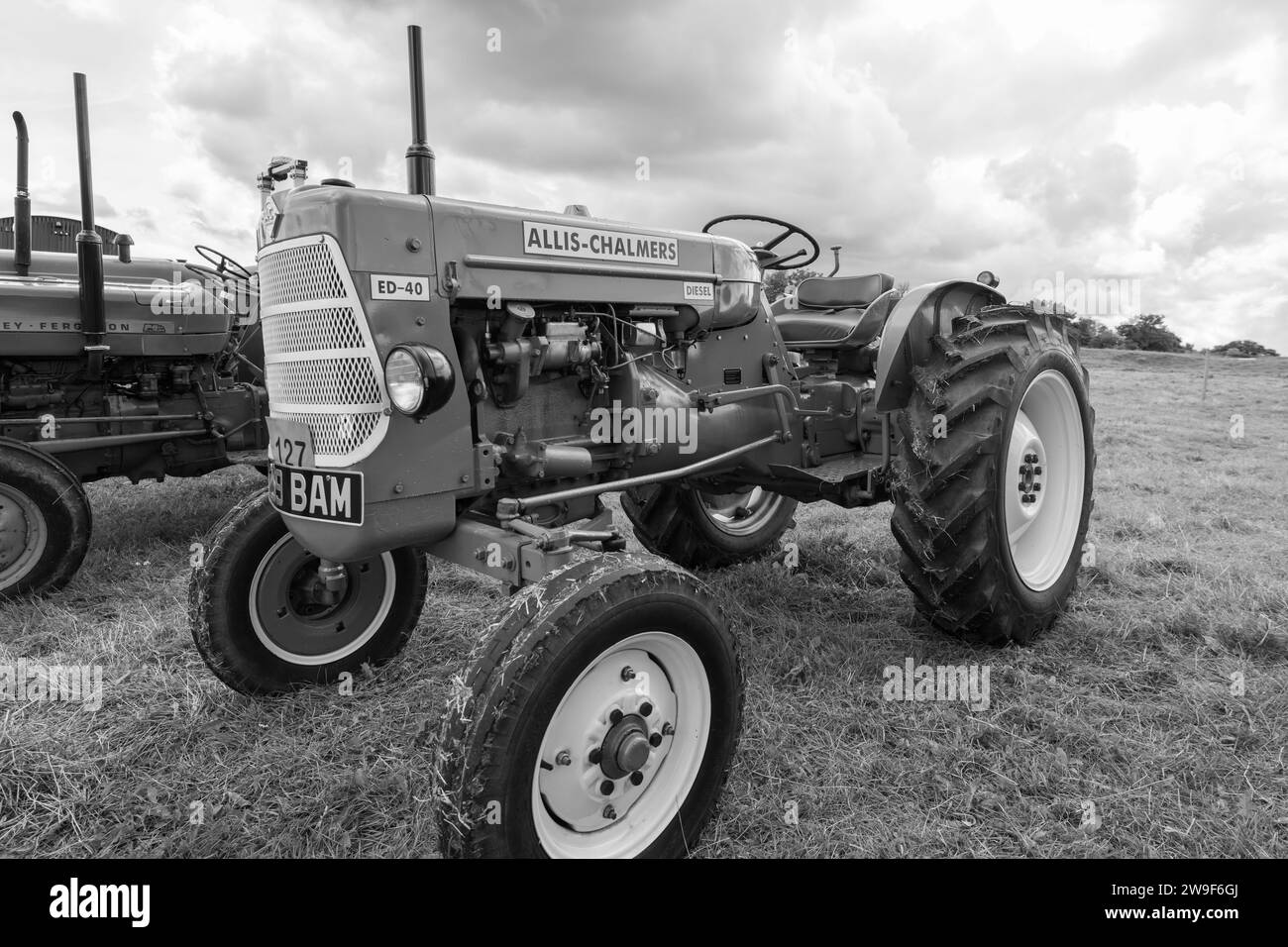 Low Ham.Somerset.United Kingdom.July 23rd 2023.A restored Allis Chalmers ED 40 is on show at the Somerset steam and country show Stock Photo
