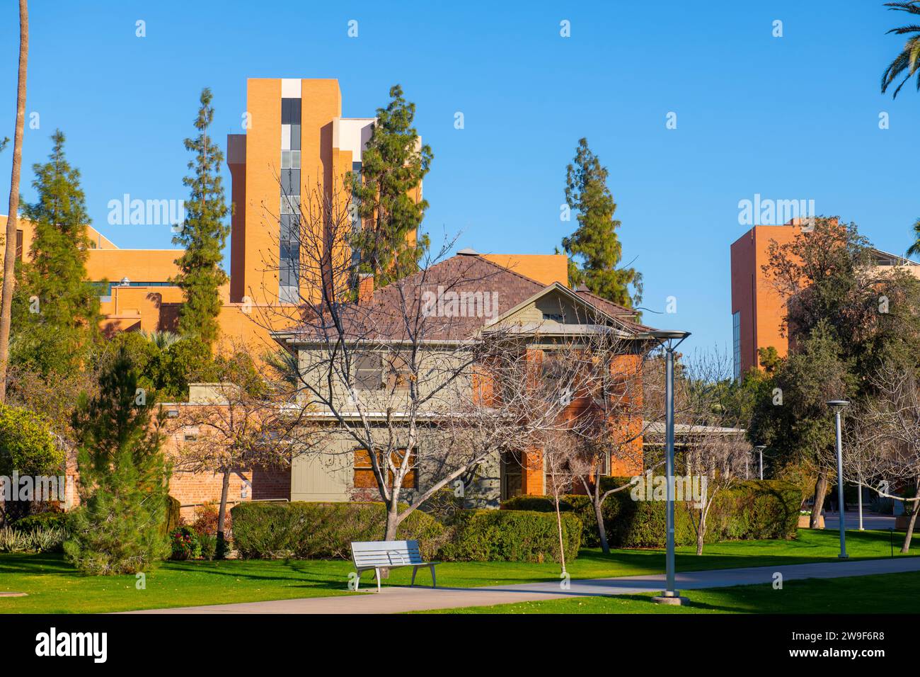 Piper Writers House in Arizona State University ASU main campus in city of Tempe, Arizona AZ, USA. Stock Photo