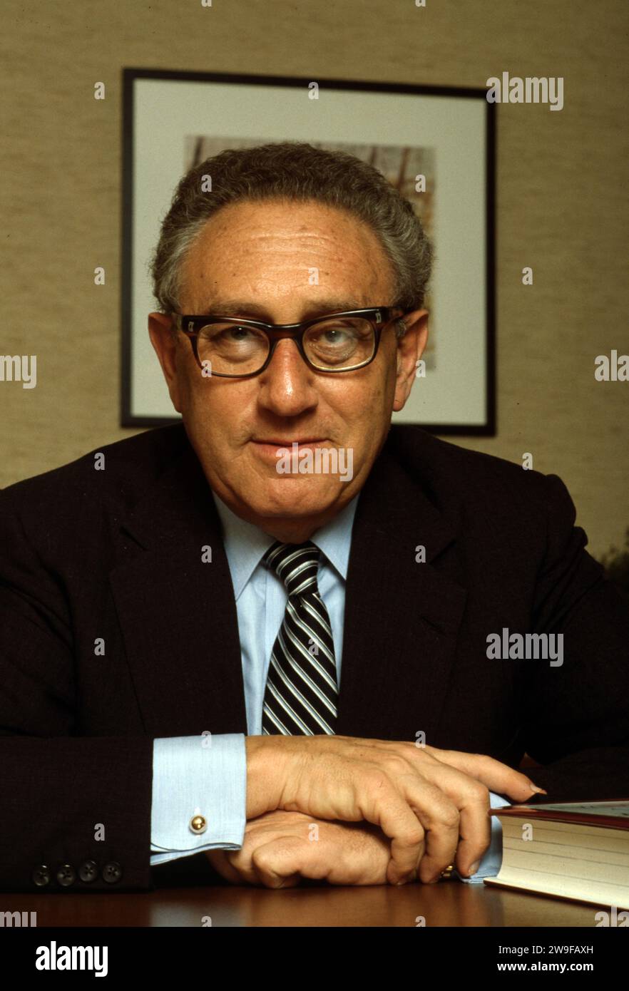 Henry Kissinger, Henry Alfred Kissinger (1923 – 2023) American diplomat, political scientist and politician Stock Photo