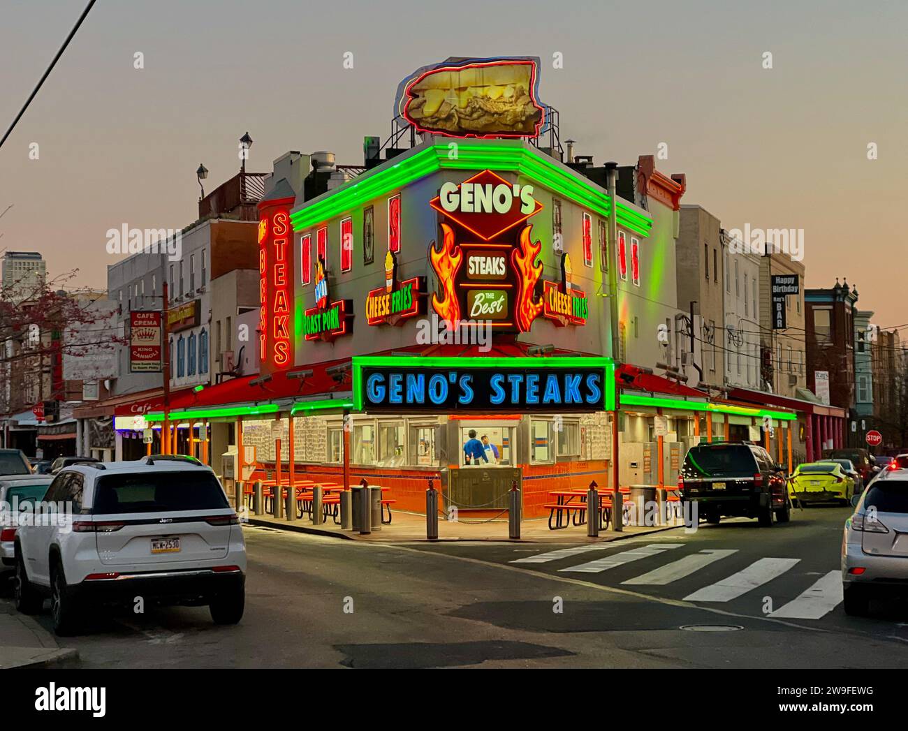 Pat's geno's steak hi-res stock photography and images - Alamy