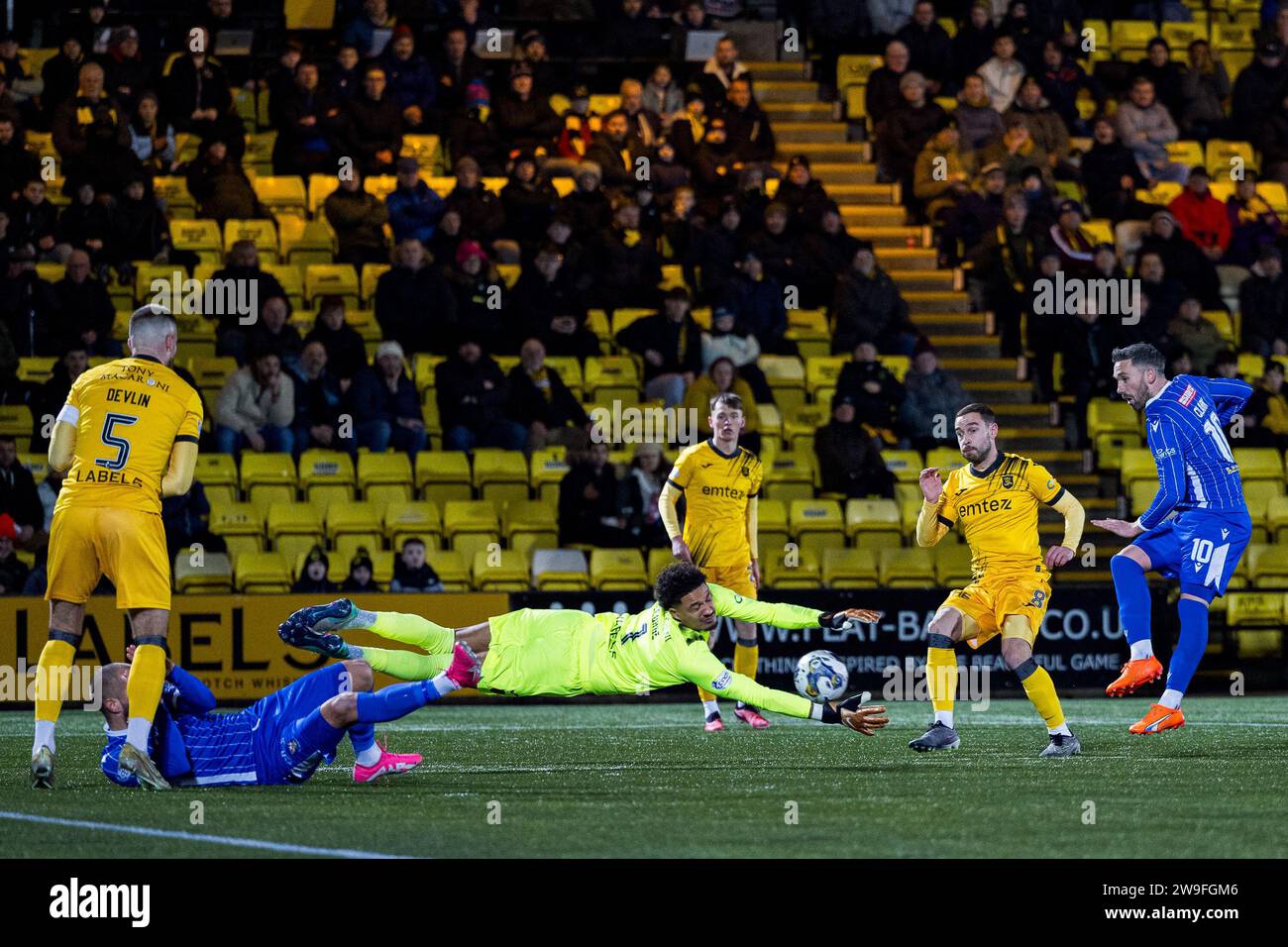 Livingston, Scotland. 27 December 2023. Nicky Clark (10 - St Johnstone ...