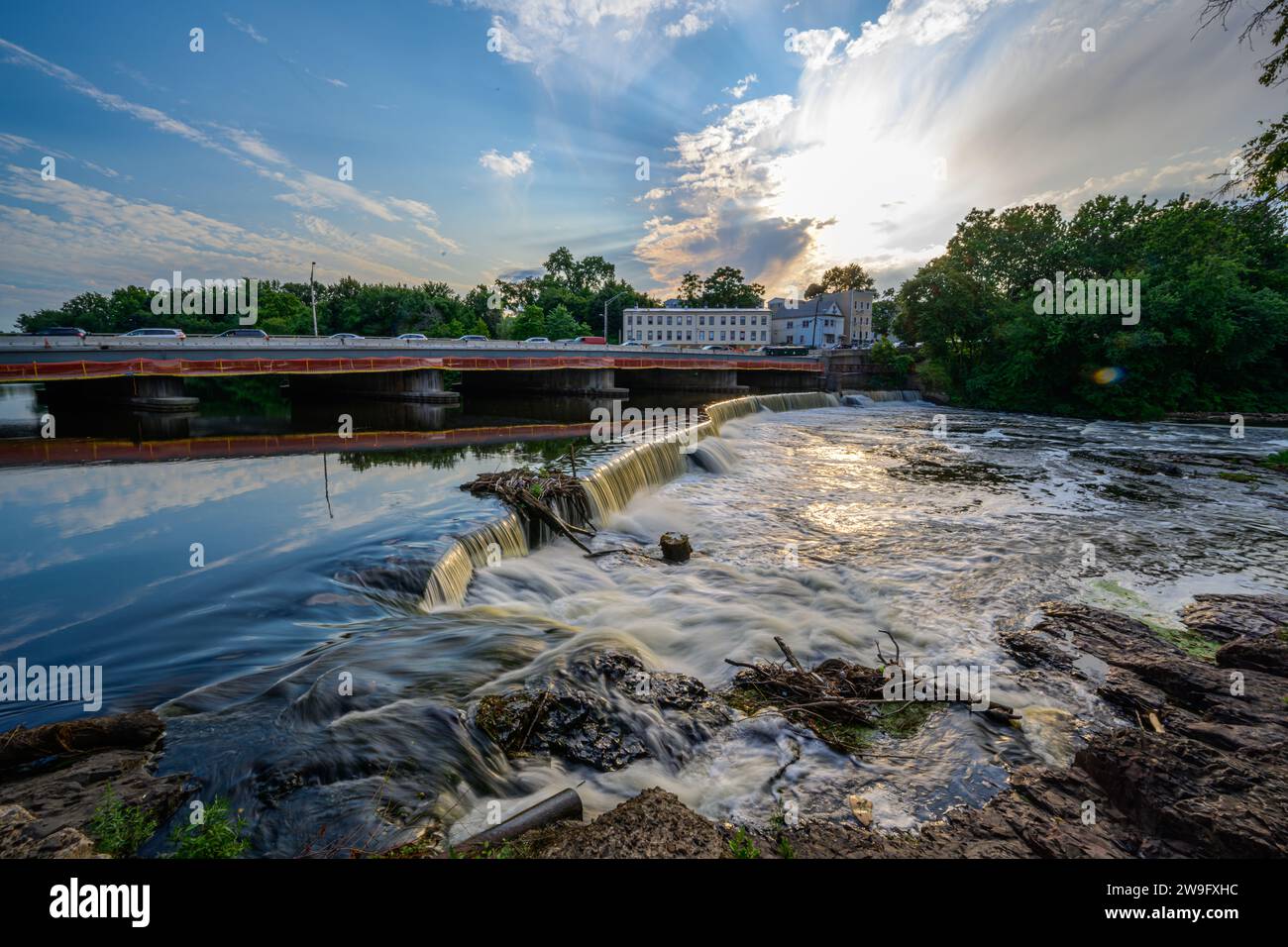 Paterson Great Falls (Passaic River), Paterson, NJ, USA Stock Photo