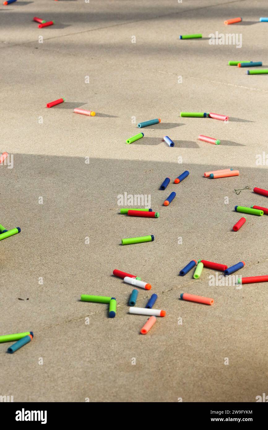 spent-nerf-bullets-lay-on-the-ground-at-the-gilbert-nerf-wars