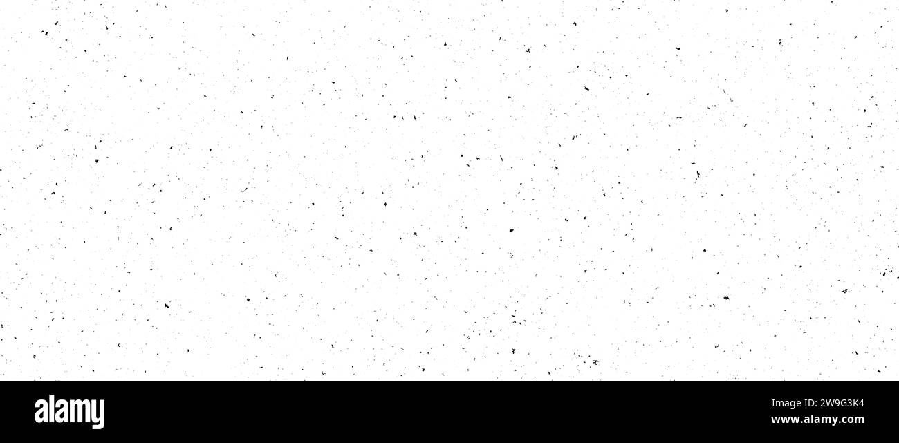 Mottled seamless pattern. Small dirty grunge sprinkles, particles, dots and spots texture. Noise grain repeated background. Overlay random grungy grit wallpaper. Vector black dust distressed backdrop Stock Vector