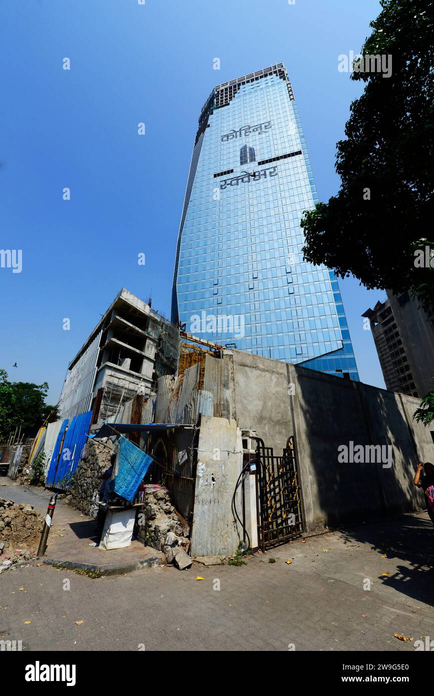 The changing urban skyline of Mumbai, India. Stock Photo
