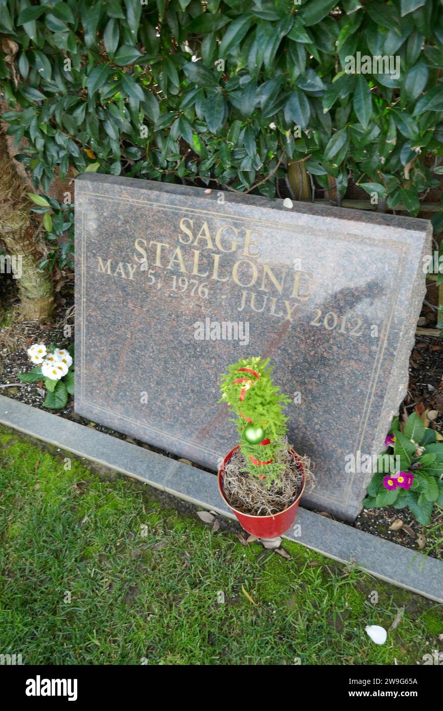 Los Angeles, California, USA 27th December 2023 Actor Sage Stallone