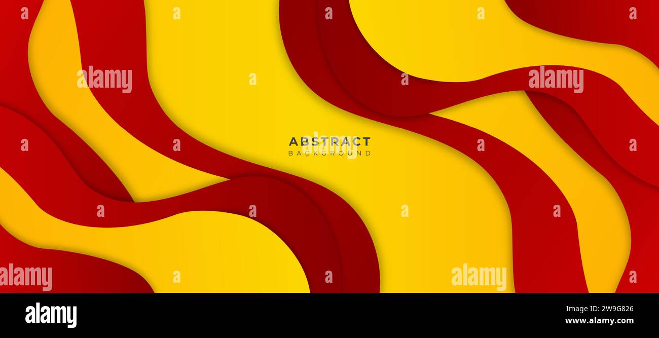 orange red wavy background vector illustration Stock Vector Image & Art ...