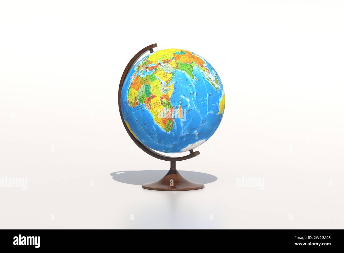 3D render - Earth globe on a white background Stock Photo - Alamy