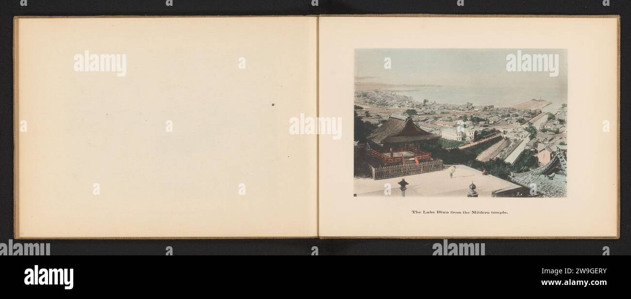 View of the Biewaer from the Mii-Dera, Kōzaburō Tamamura (Possible), c. 1895 - c. 1905 photomechanical print  Japan paper collotype lake Pierce Stock Photo