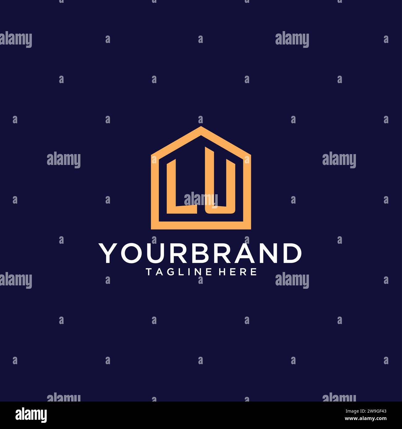 Lu real estate logo hi-res stock photography and images - Alamy
