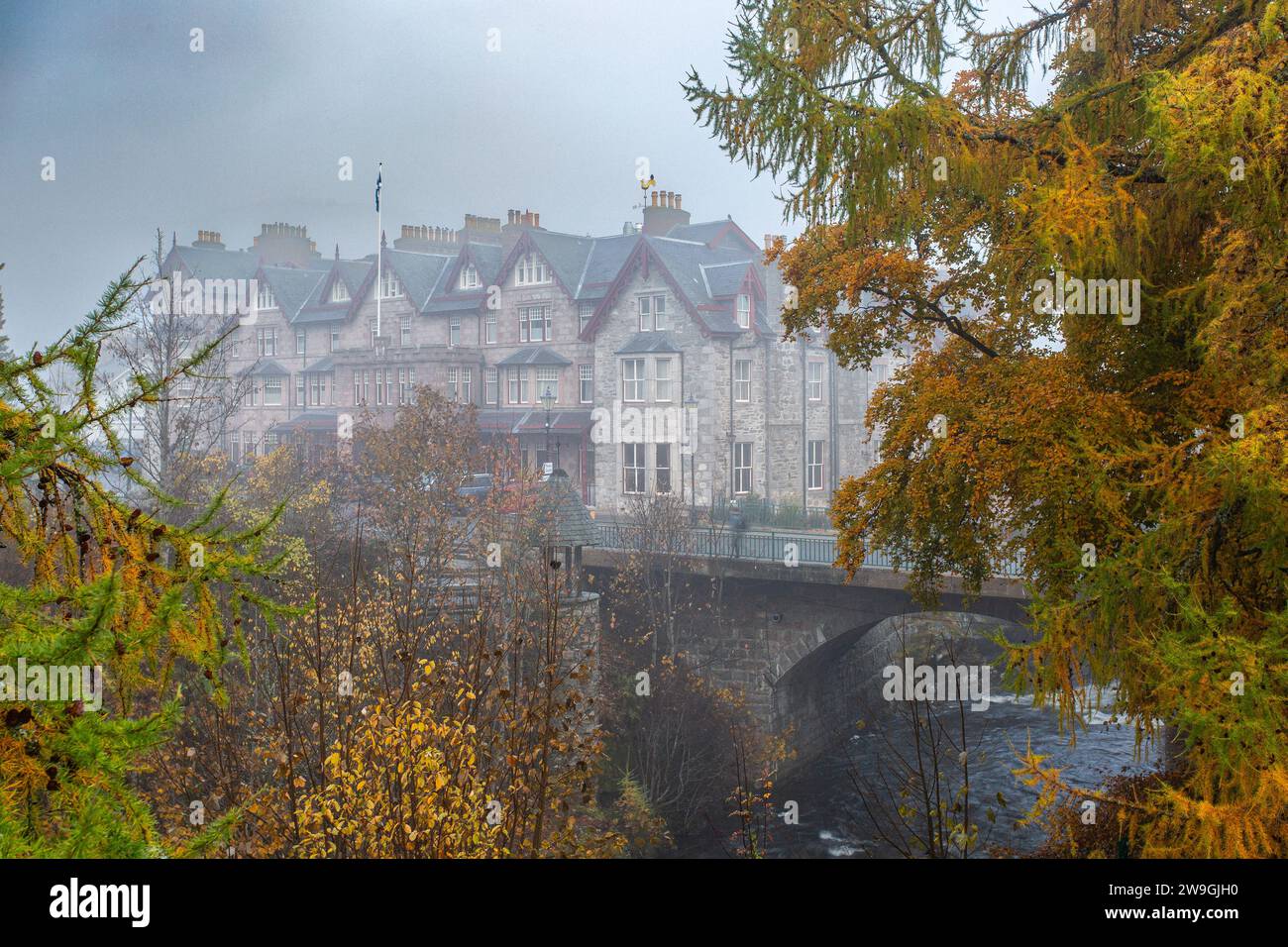 Exterior of Fife Arms Hotel in Braemar, Scotland Stock Photo Alamy