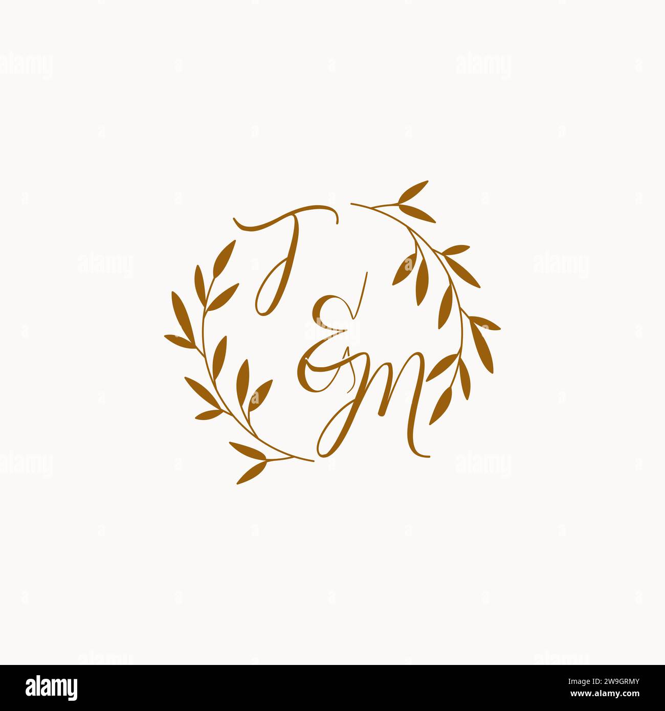 Tm monogram logo design with Cut Out Stock Images & Pictures - Alamy