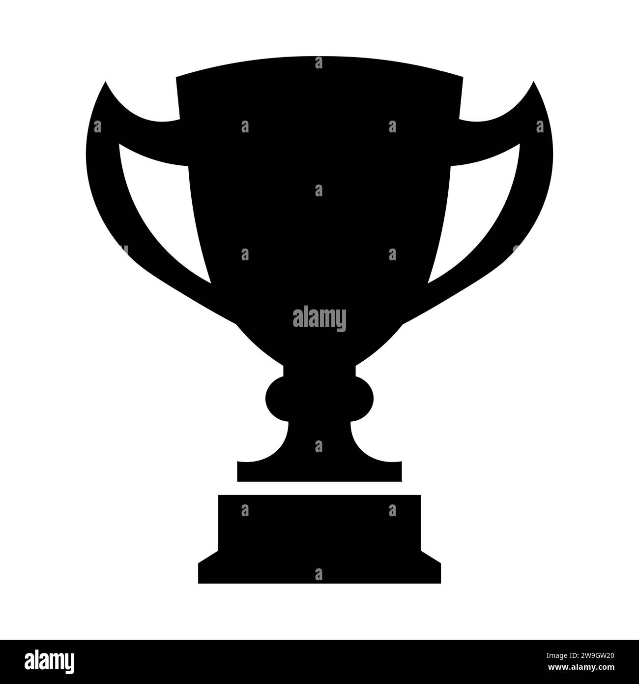 Trophy black vector icon on white background Stock Vector Image & Art ...
