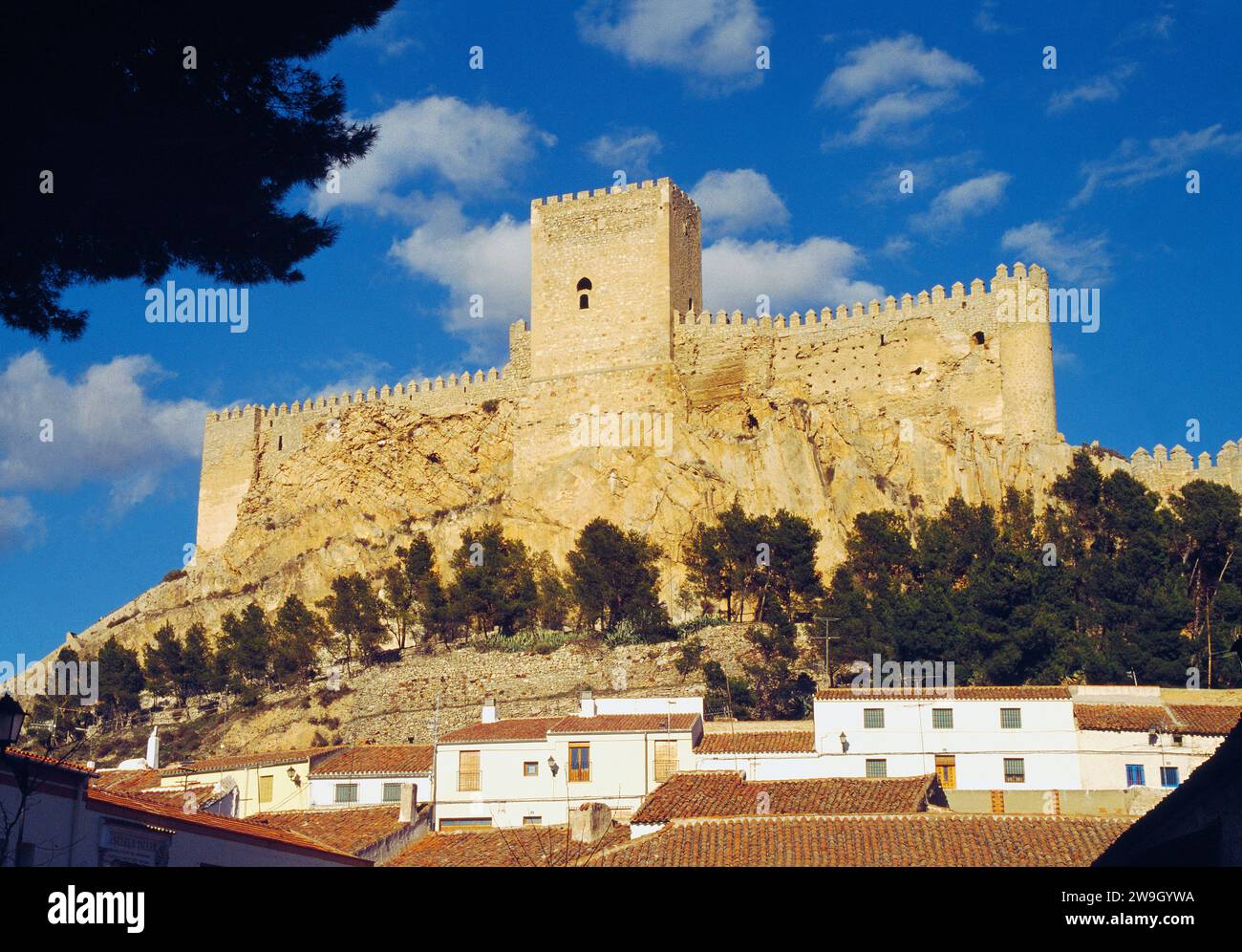 Castle. Almansa, Albacete province, Castilla La Mancha, Spain. Stock Photo